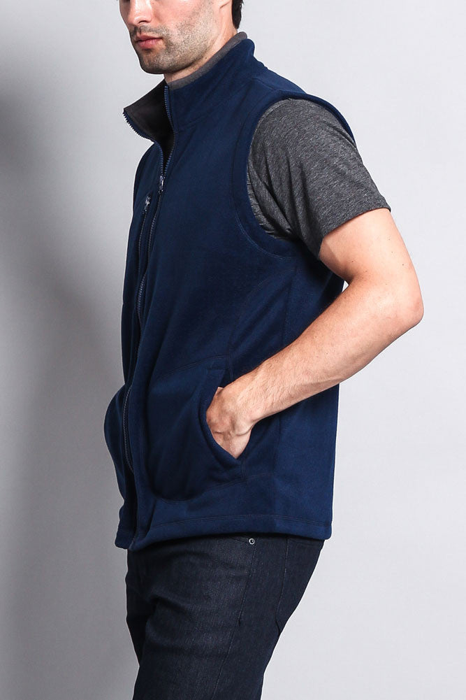 Men's Three Pocket Fleece Vest