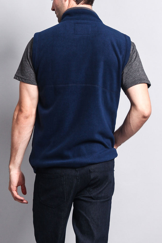 Men's Three Pocket Fleece Vest