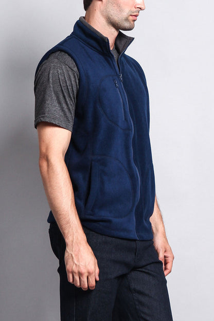 Men's Three Pocket Fleece Vest