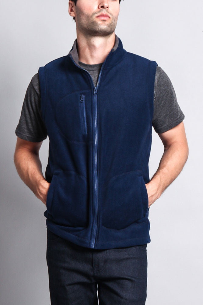 Men's Three Pocket Fleece Vest