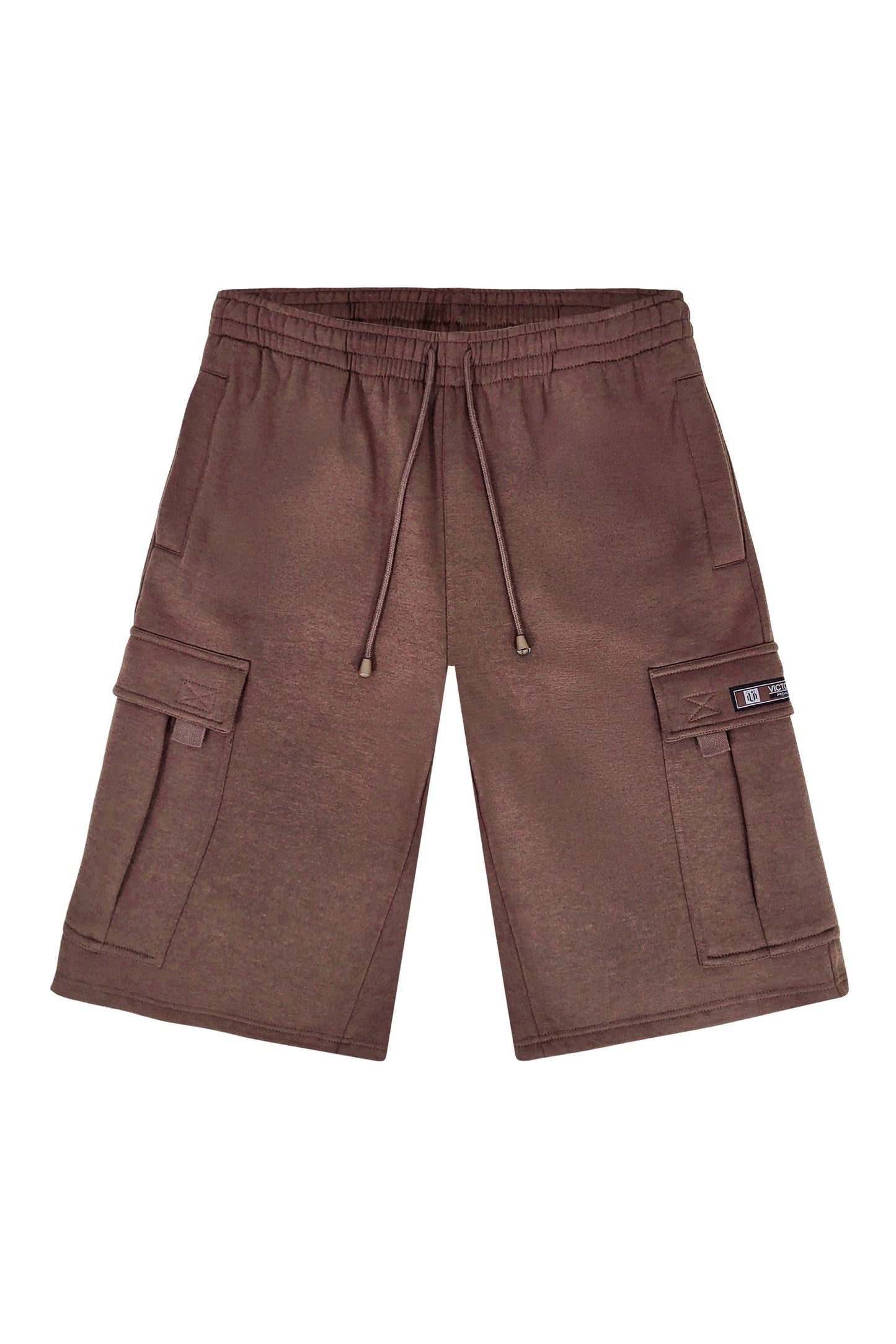 RESTRICT Baggy Fit Cargo Fleece Shorts