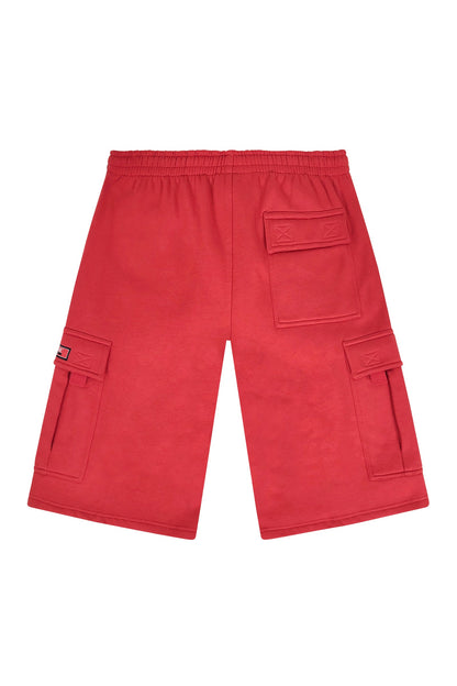 RESTRICT Baggy Fit Cargo Fleece Shorts