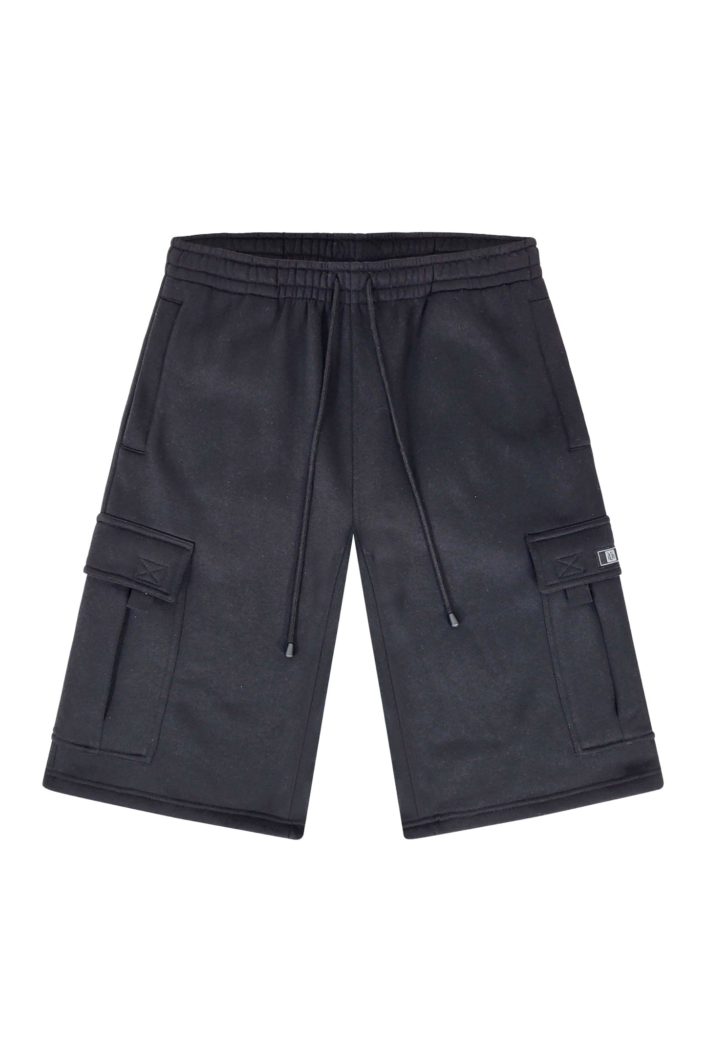 RESTRICT Baggy Fit Cargo Fleece Shorts