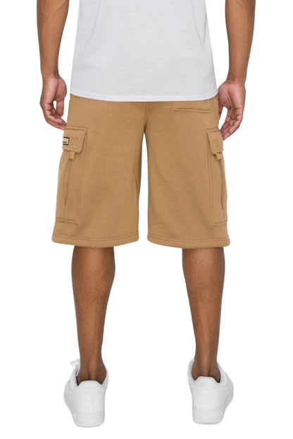 RESTRICT Baggy Fit Cargo Fleece Shorts