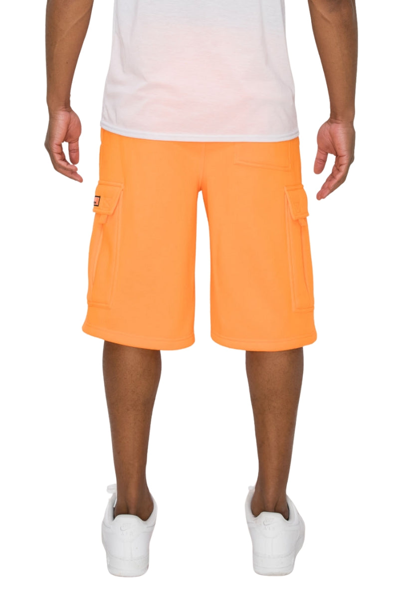 RESTRICT Baggy Fit Cargo Fleece Shorts