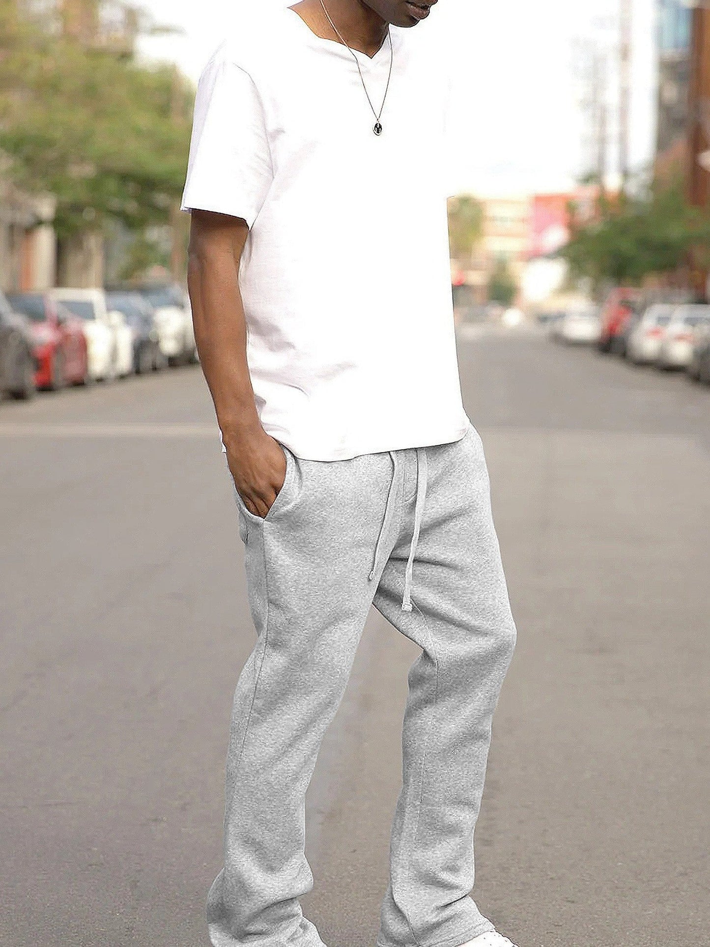 Men's Essential Flared Fleece Sweatpants