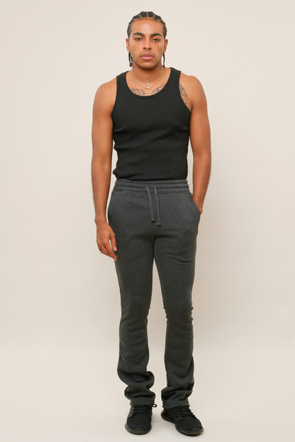 Flared Stacked Fleece Sweat Pants