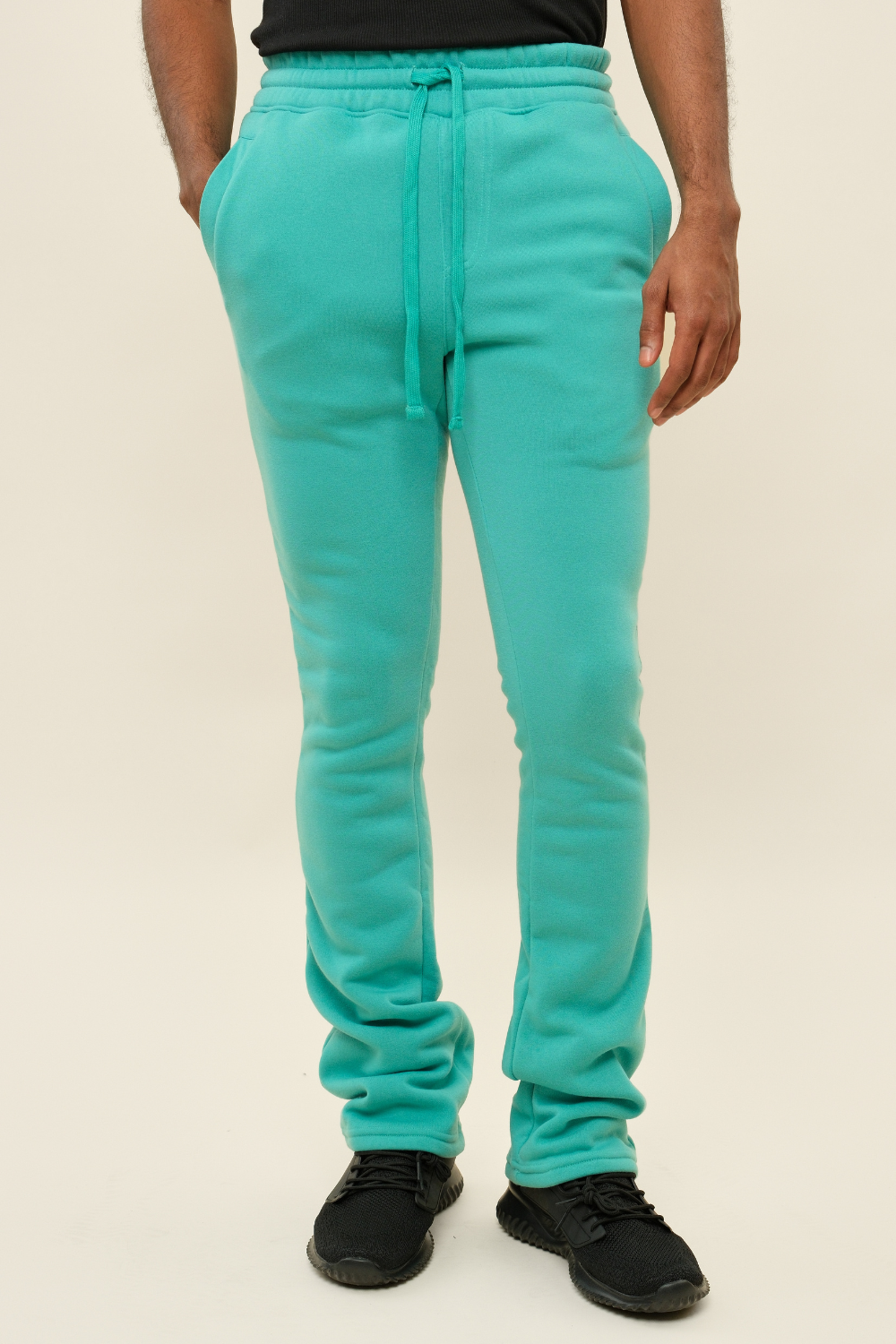 Flared Stacked Fleece Sweat Pants