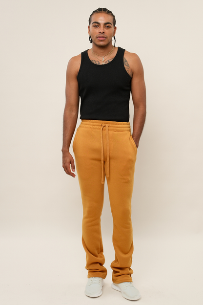 Flared Stacked Fleece Sweat Pants
