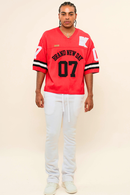 Flared Stacked Fleece Sweat Pants