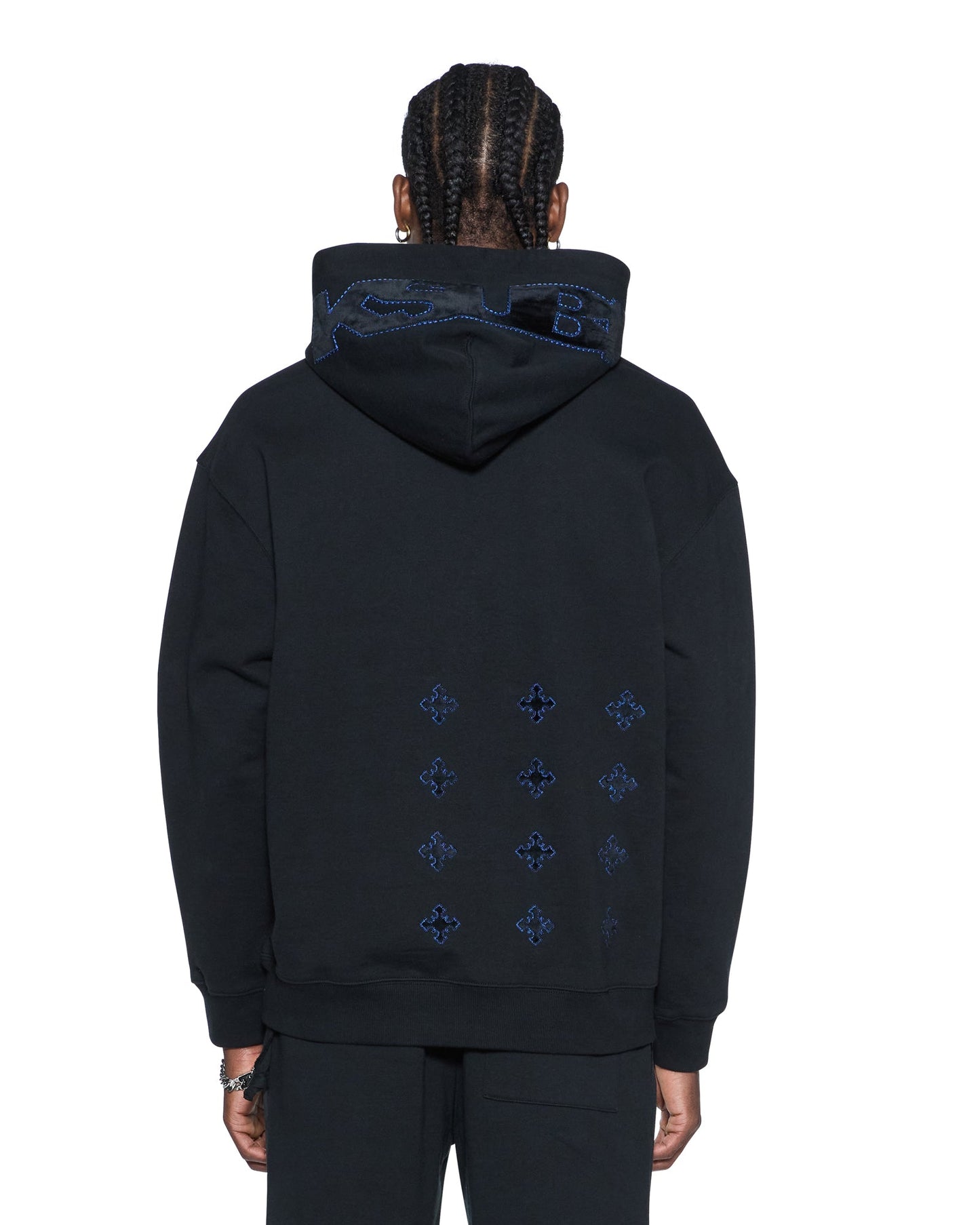4X4 PAISE BIGGIE HOODIE COBALT BLACK