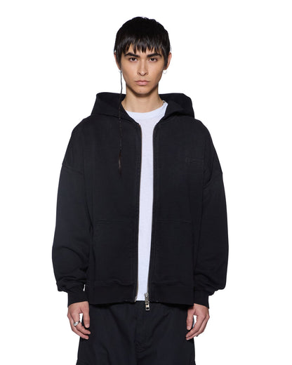 INTRUDER EKCESS ZIP HOODIE JET BLACK