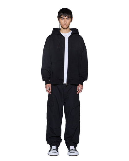 INTRUDER EKCESS ZIP HOODIE JET BLACK