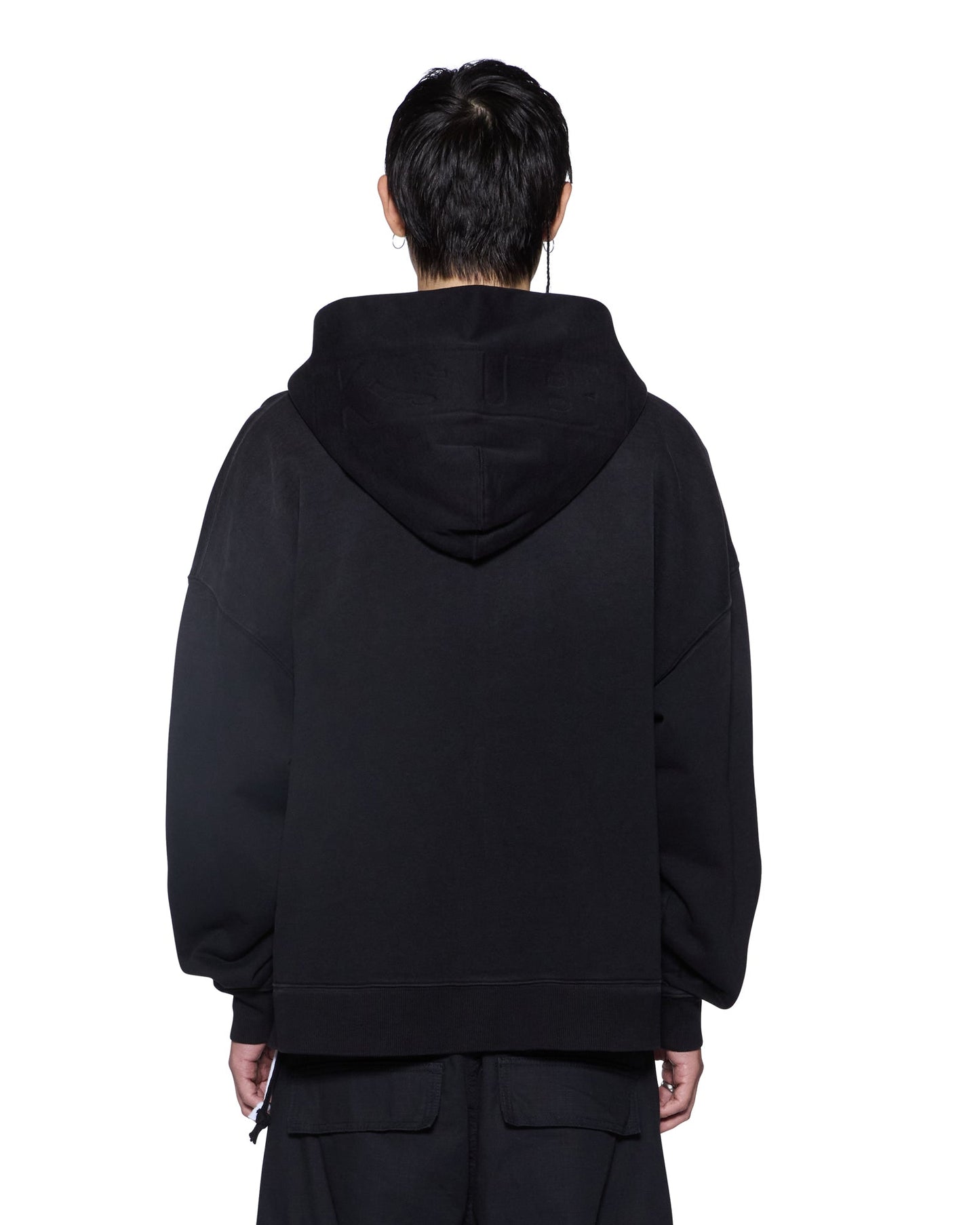 INTRUDER EKCESS ZIP HOODIE JET BLACK