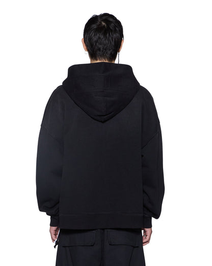 INTRUDER EKCESS ZIP HOODIE JET BLACK