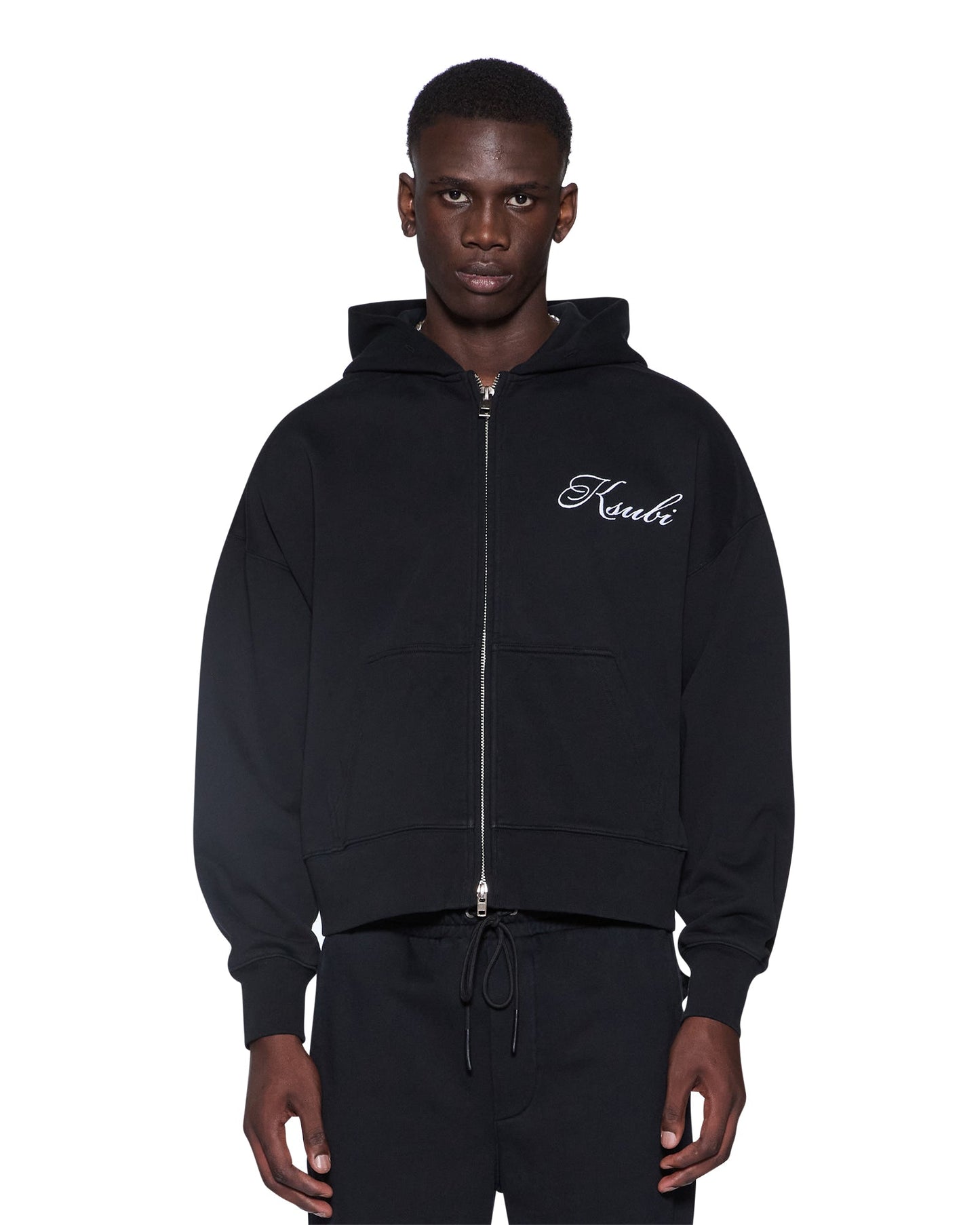 KROWN HALEN ZIP HOODIE BLACK