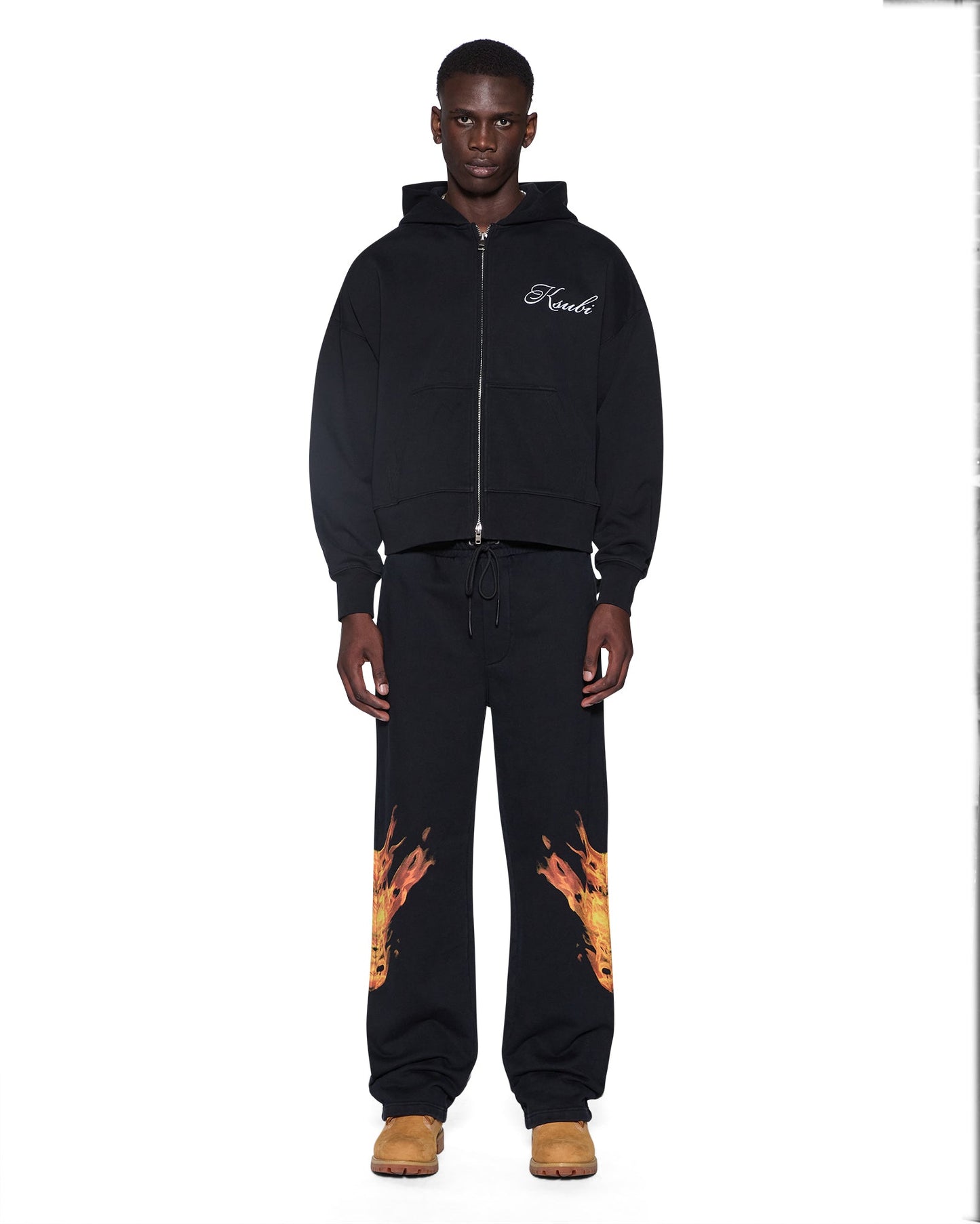 KROWN HALEN ZIP HOODIE BLACK