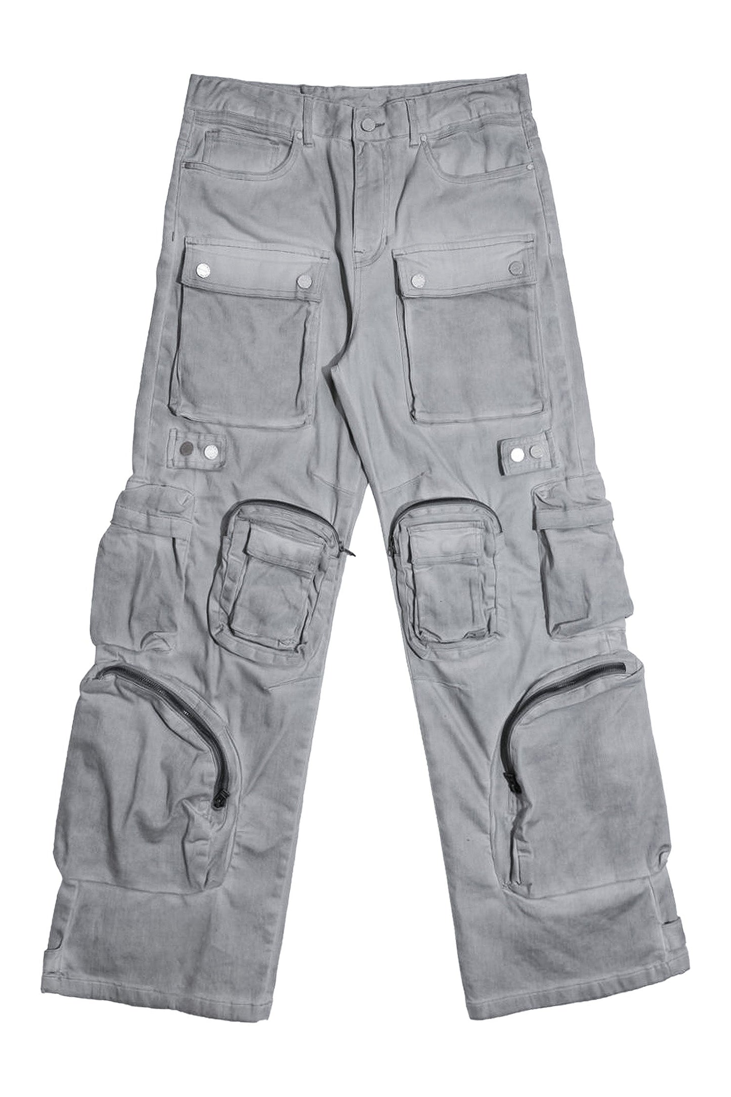 Men's Y2k Wide Fit Utility Cargo Baggy Denim Pants
