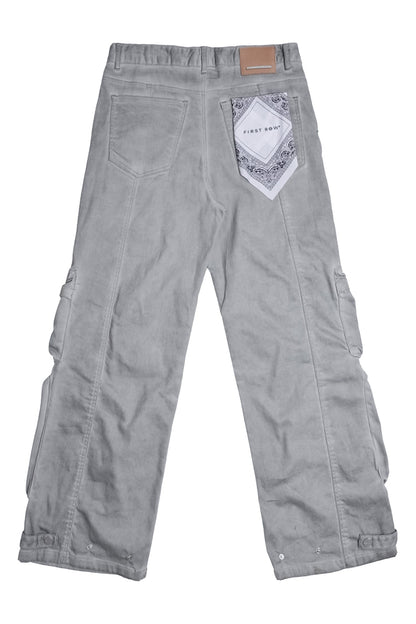 Men's Y2k Wide Fit Utility Cargo Baggy Denim Pants