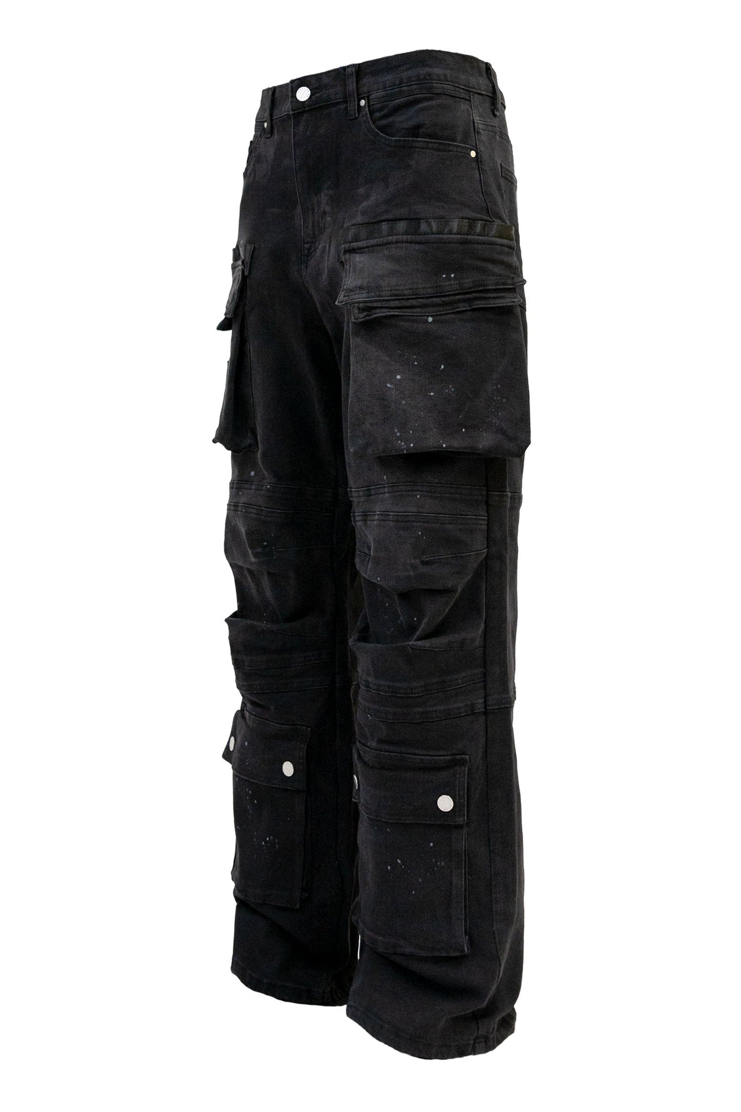 Men's Y2k Wide Fit Utility Baggy Denim Pants