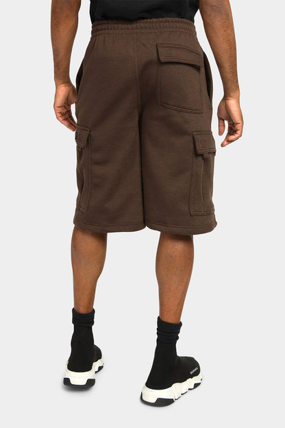 Men's Solid Fleece Heavyweight Cargo Shorts