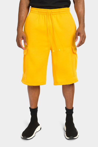 Men's Solid Fleece Heavyweight Cargo Shorts