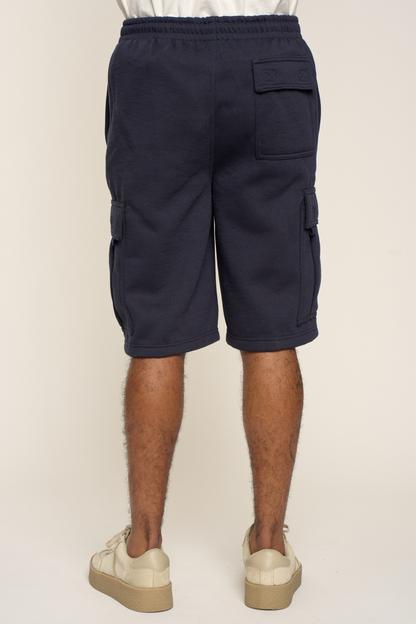 Men's Solid Fleece Heavyweight Cargo Shorts