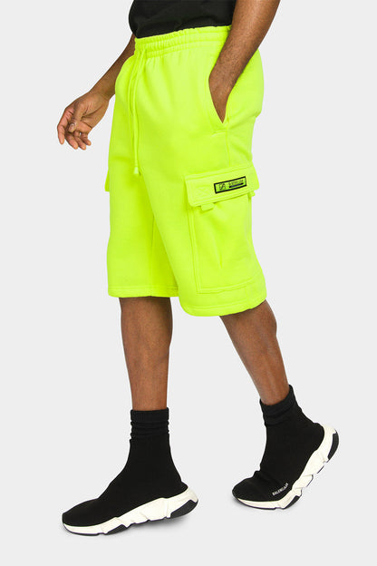 Men's Solid Fleece Heavyweight Cargo Shorts