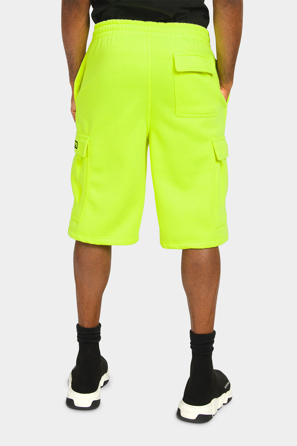 Men's Solid Fleece Heavyweight Cargo Shorts