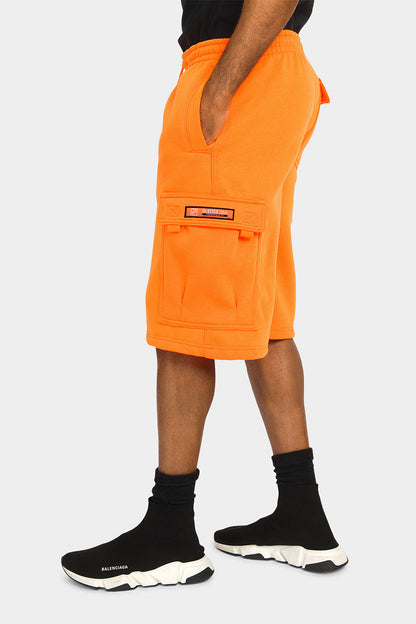 Men's Solid Fleece Heavyweight Cargo Shorts
