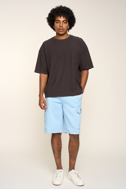 Men's Solid Fleece Heavyweight Cargo Shorts