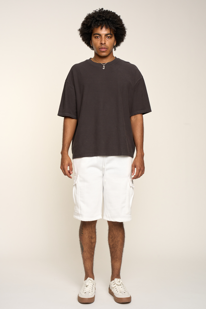 Men's Solid Fleece Heavyweight Cargo Shorts