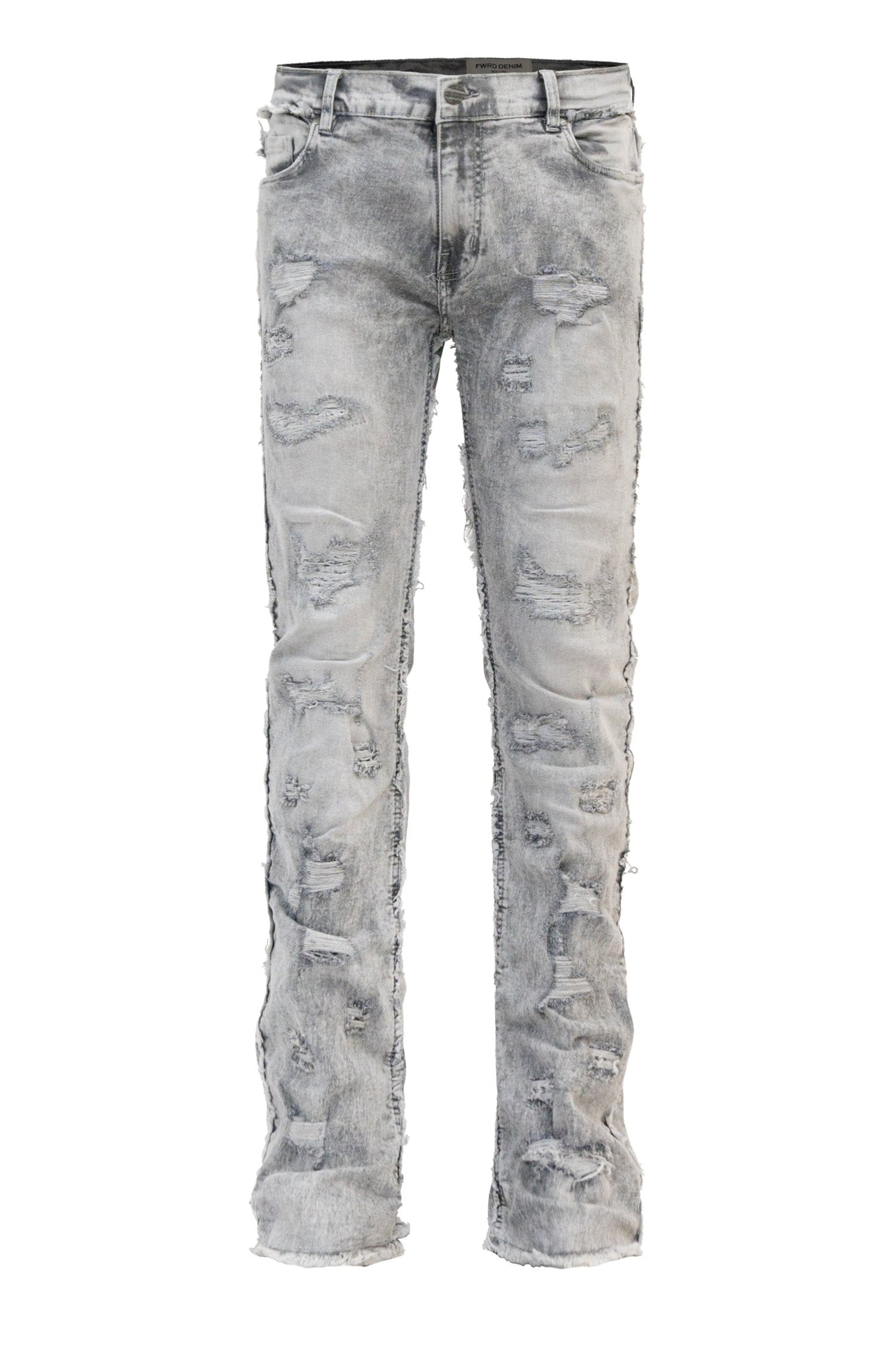 Men's No End Distressed Stacked Denim Jeans
