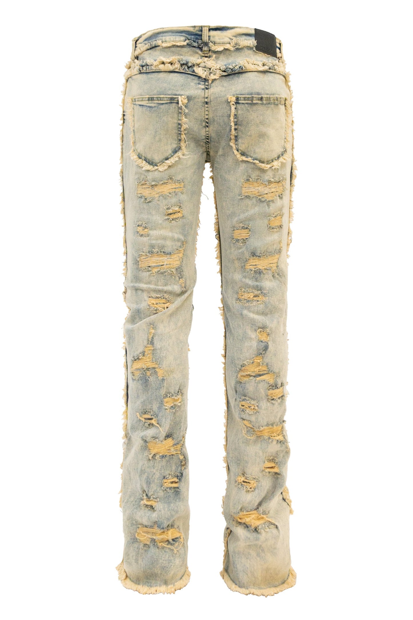 Men's No End Distressed Stacked Denim Jeans