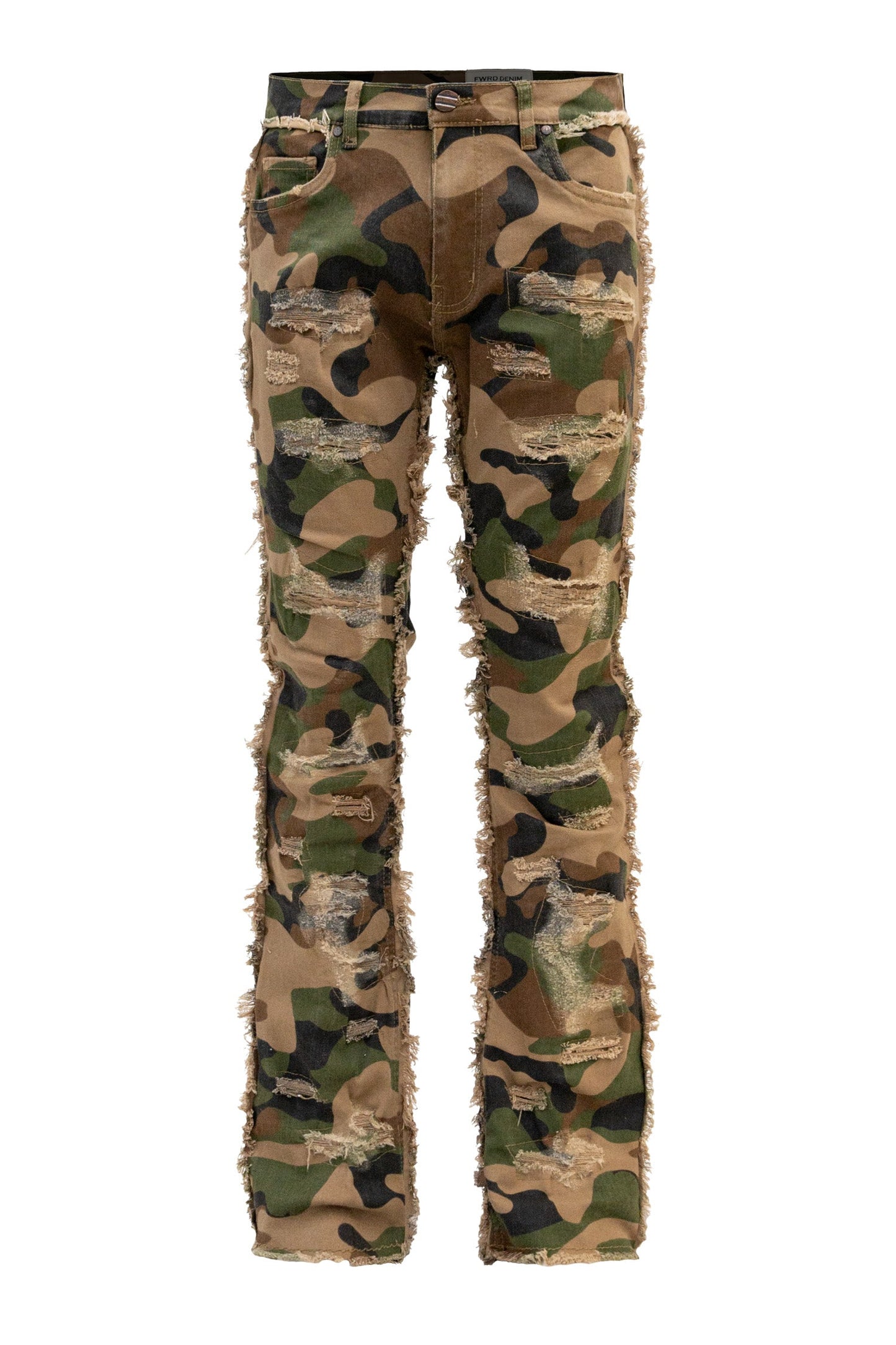 Men's No End Distressed Stacked Denim Jeans