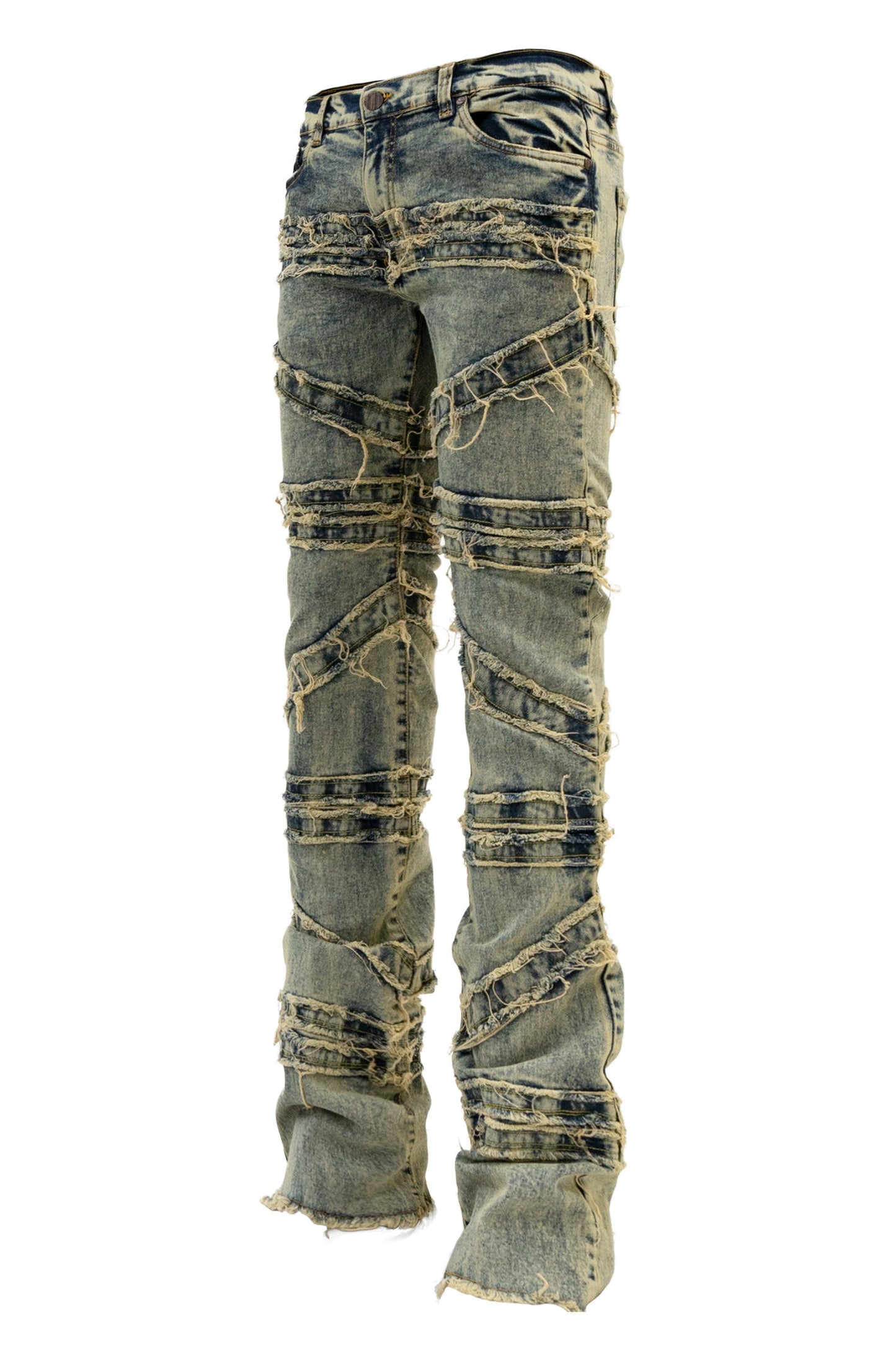 Men's Stacked Crossover Denim Jeans