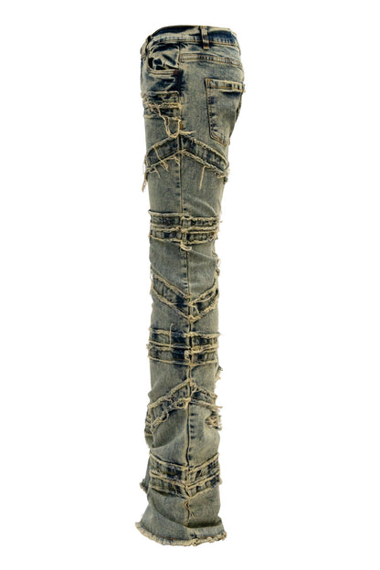 Men's Stacked Crossover Denim Jeans