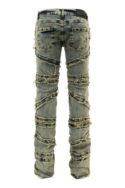 Men's Stacked Crossover Denim Jeans