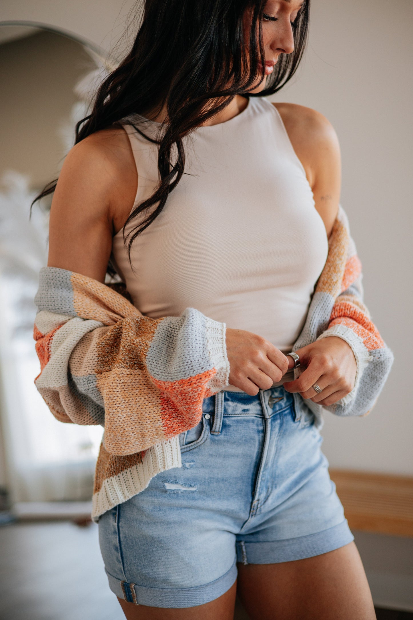 Reina Colorblock Cardigan