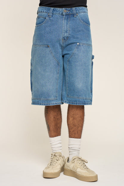 Baggy Fit Carpenter Denim Shorts