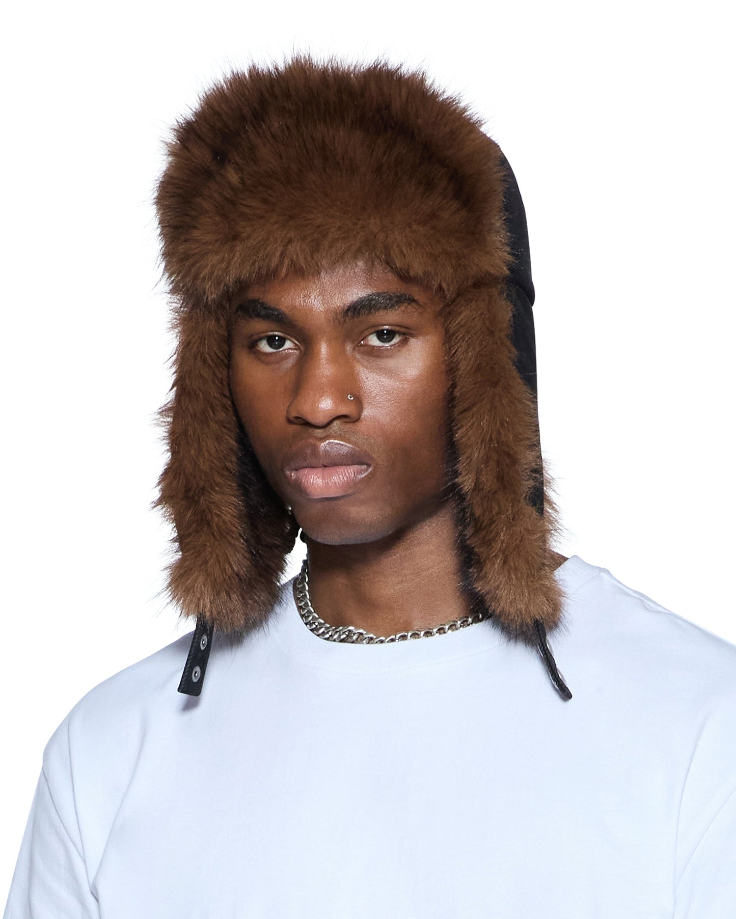 TRAPPER HAT FLOCKED BLACK