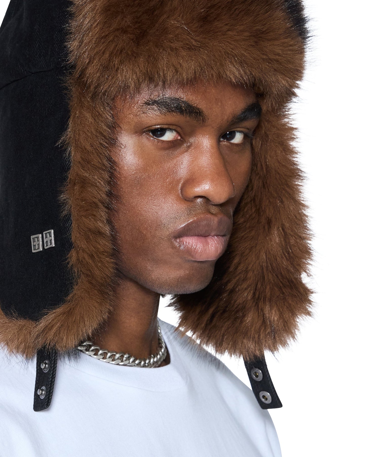 TRAPPER HAT FLOCKED BLACK