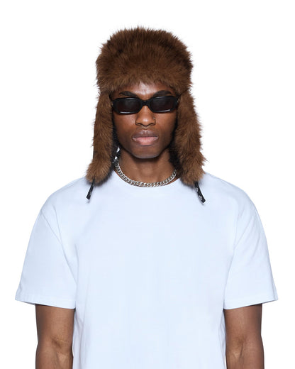 TRAPPER HAT FLOCKED BLACK