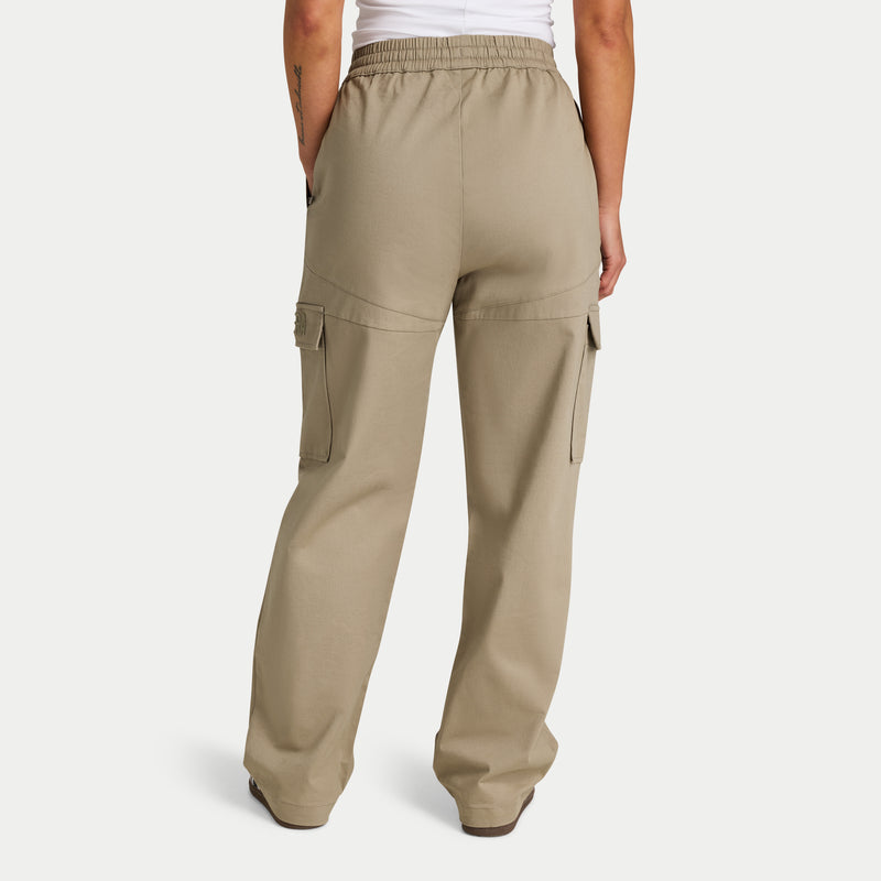 REWEAR Womens Cargo Pant - Grey Green