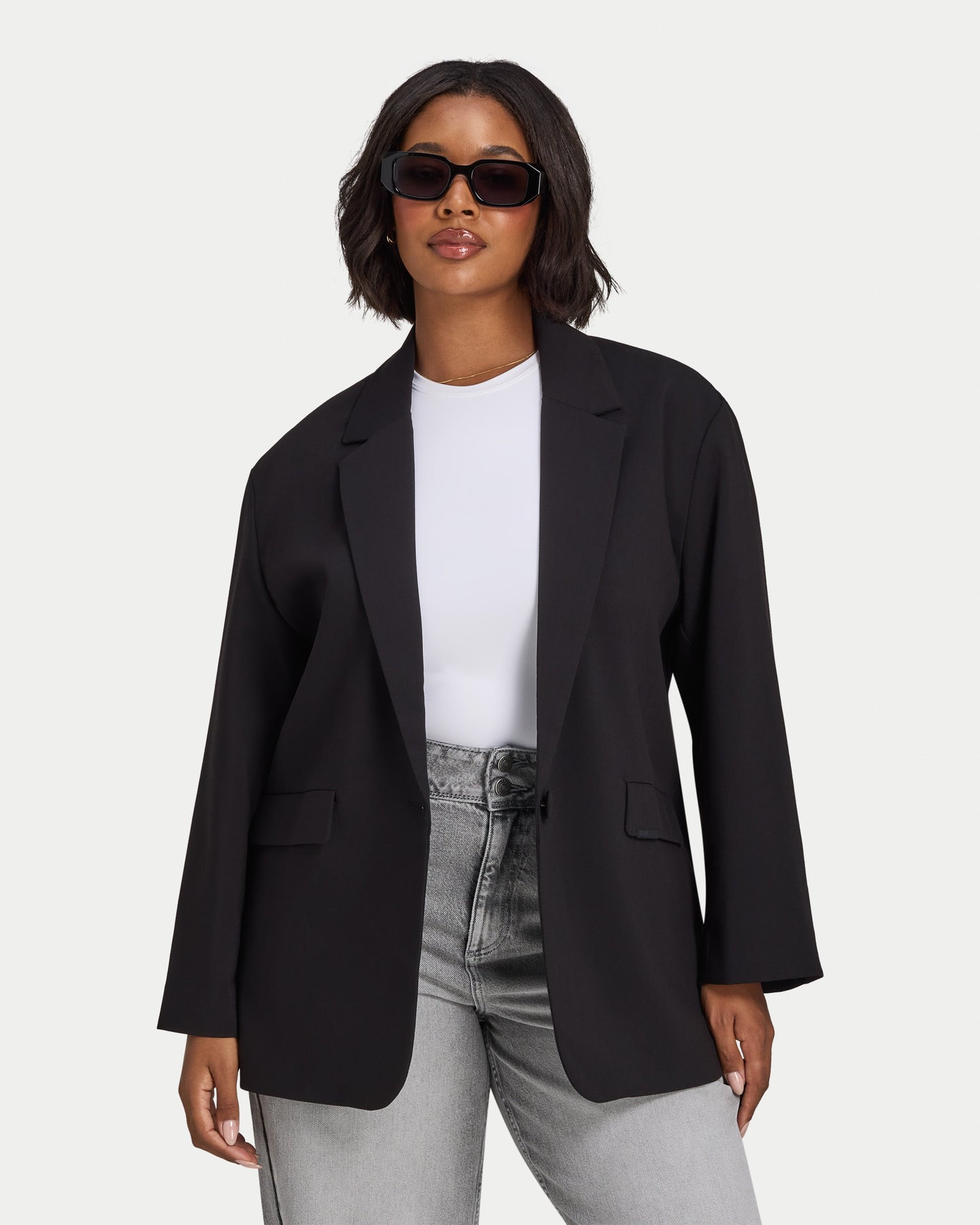 Womens Studio Oversized Blazer