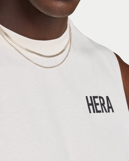 Mens Staple Tank - White