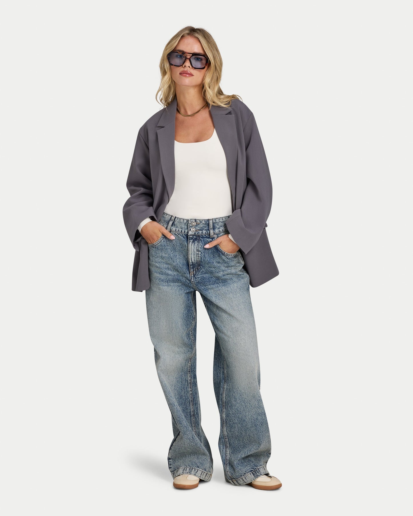 Womens Essential Dual Wear Long Sleeve Top
