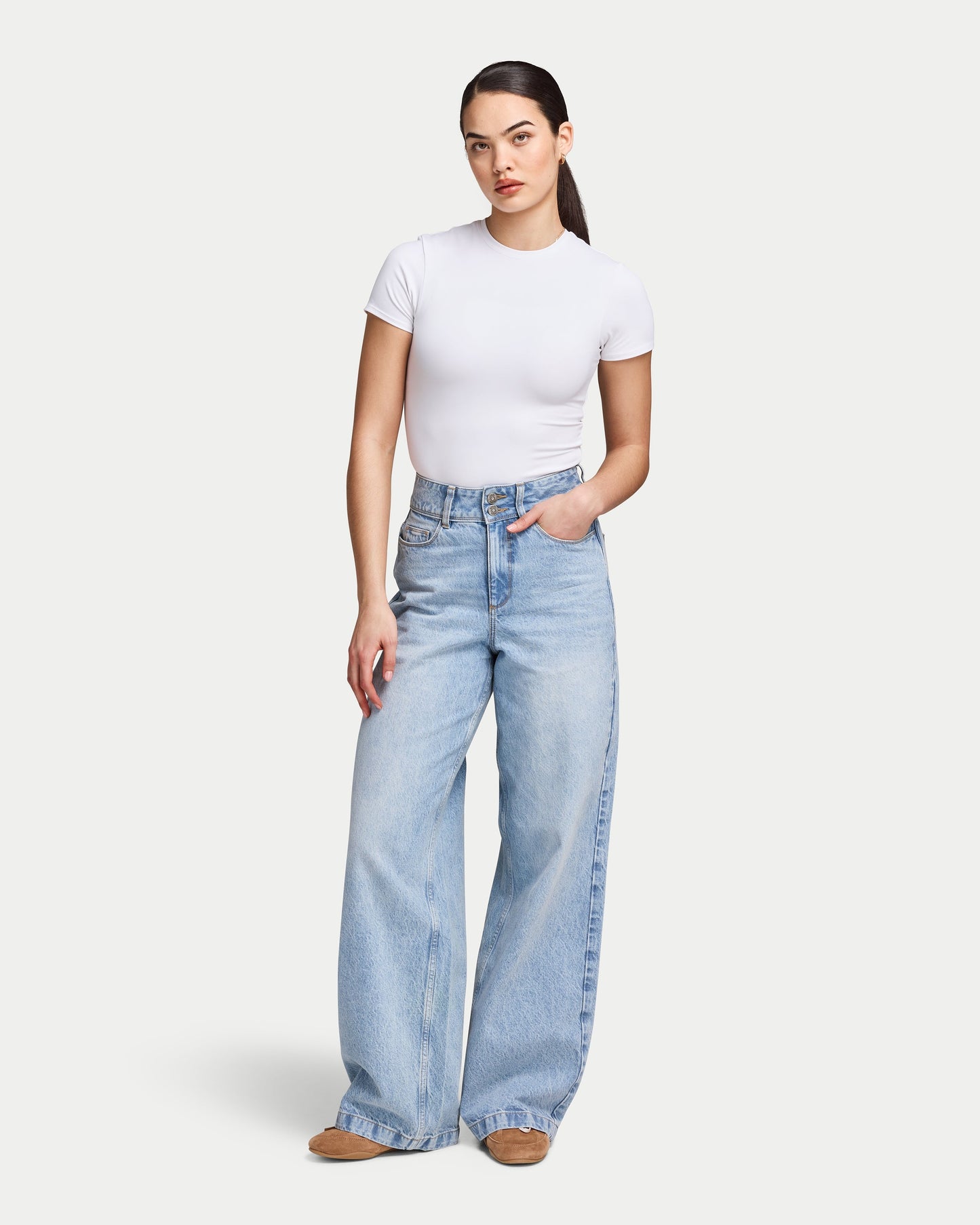 Womens Wide Leg Jean