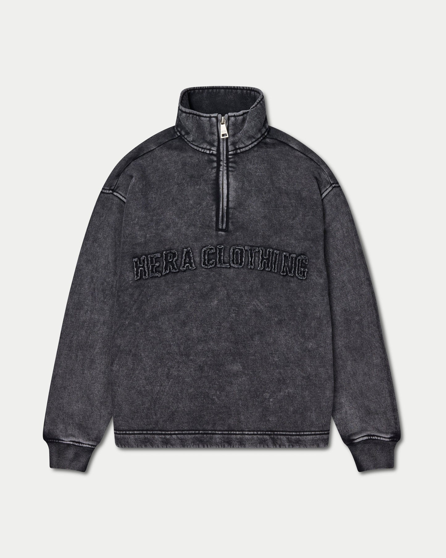 Womens Signature Washed Oversized 1/4 Zip Sweatshirt