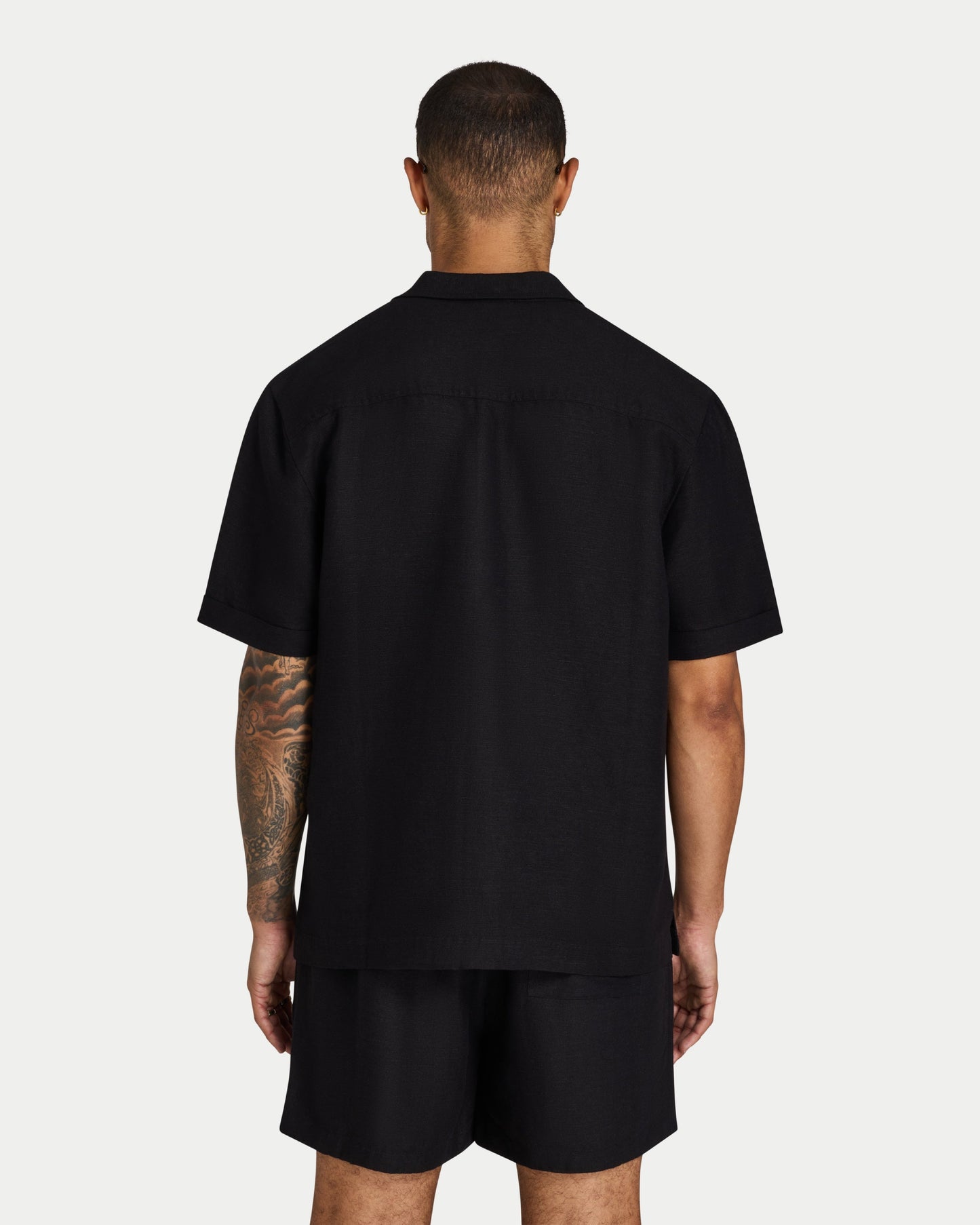 Mens Linen Short Sleeve Shirt